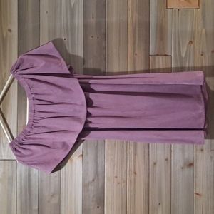 EUC Astars Kara Vegan Suede Shift Dress Small Ladies